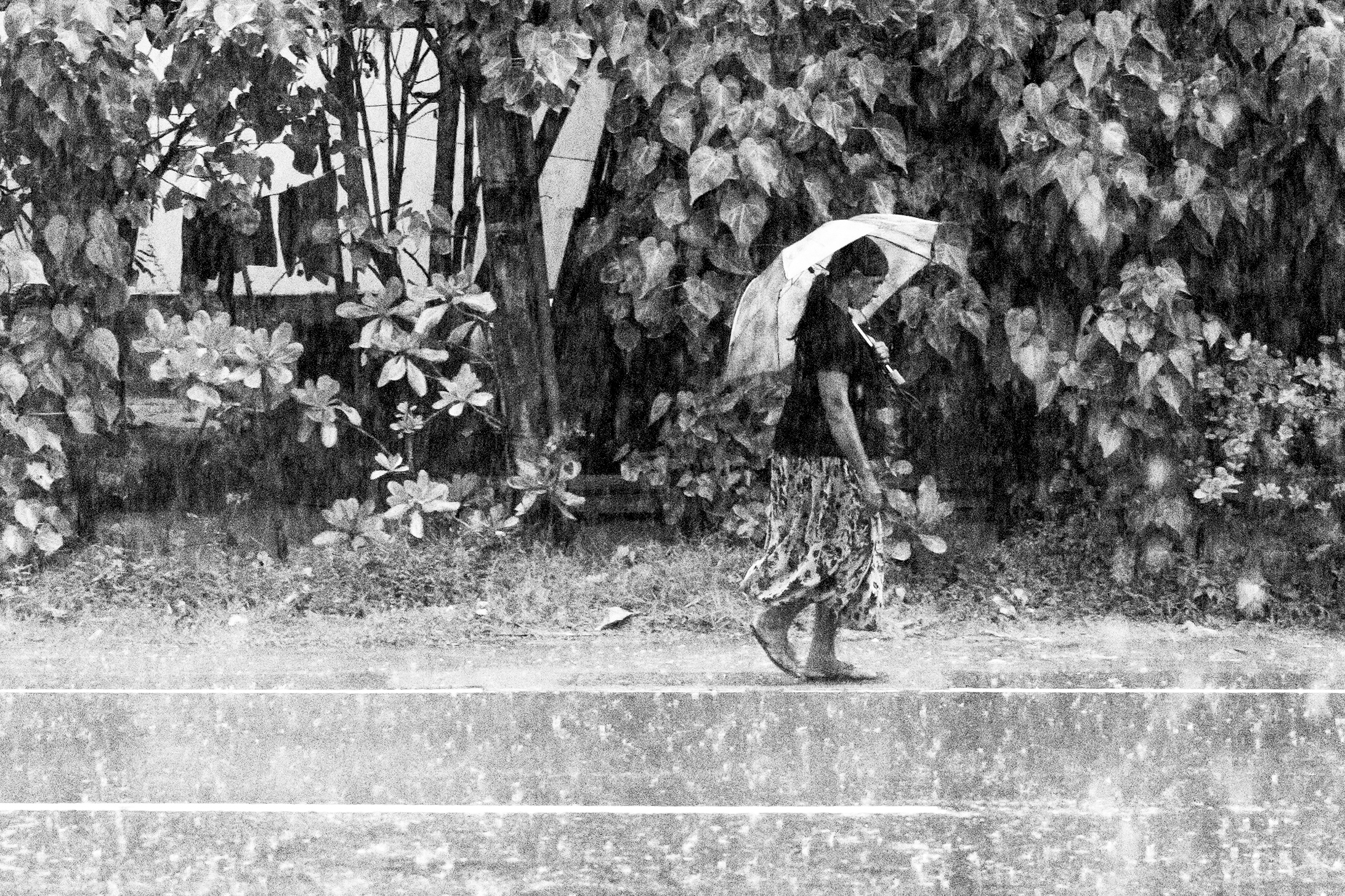Regenschirm, Gewitter und Glaube